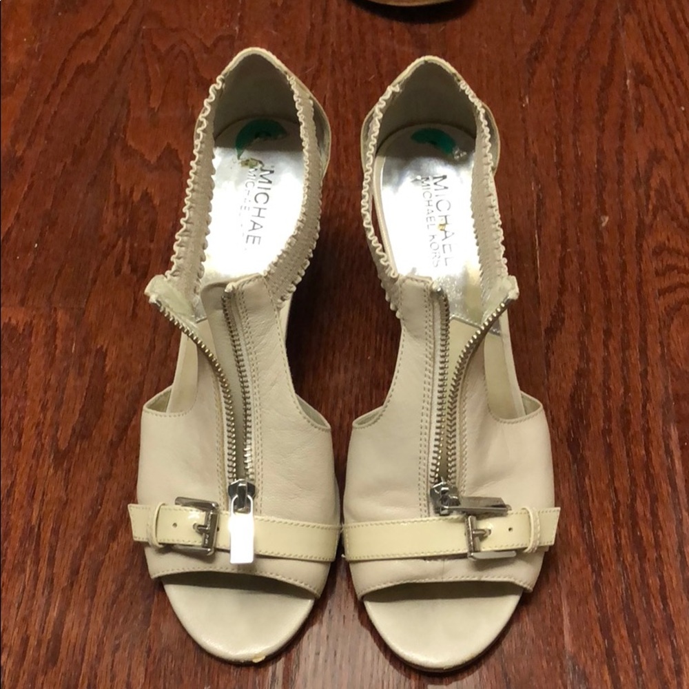 Michael Kors Zipper Elastic Wedges